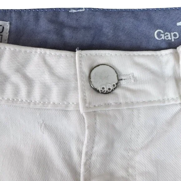 Gap 1969 White Bootcut Flare Jeans 30 Long Y2K Casual - Picture 4 of 10